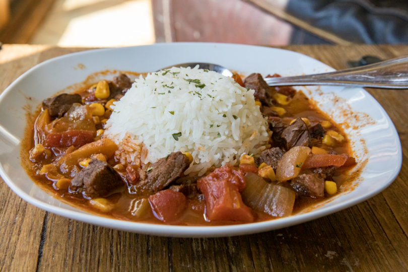 Smoked Stuffed Pepper Stew