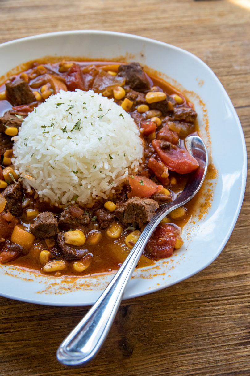 Smoked Stuffed Pepper Stew