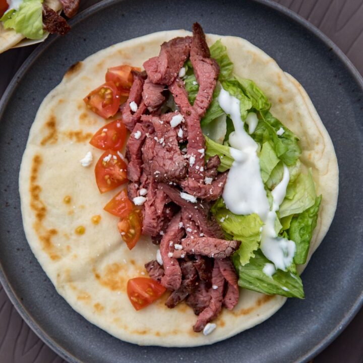 Smoked Beef and Bleu Cheese Wraps