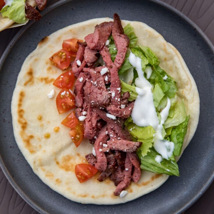 Smoked Beef and Bleu Cheese Wraps