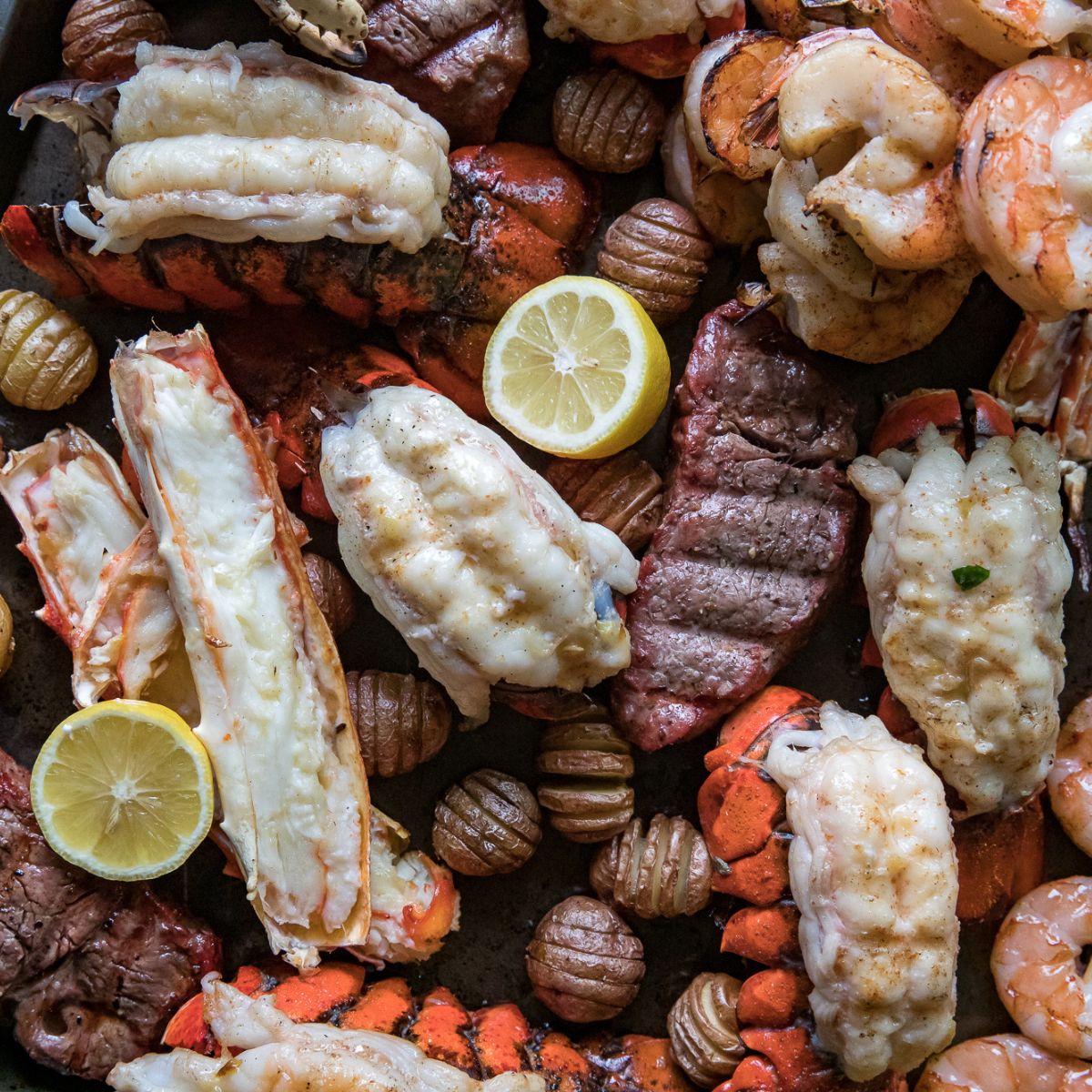 Traeger Surf and Turf Seafood Feast