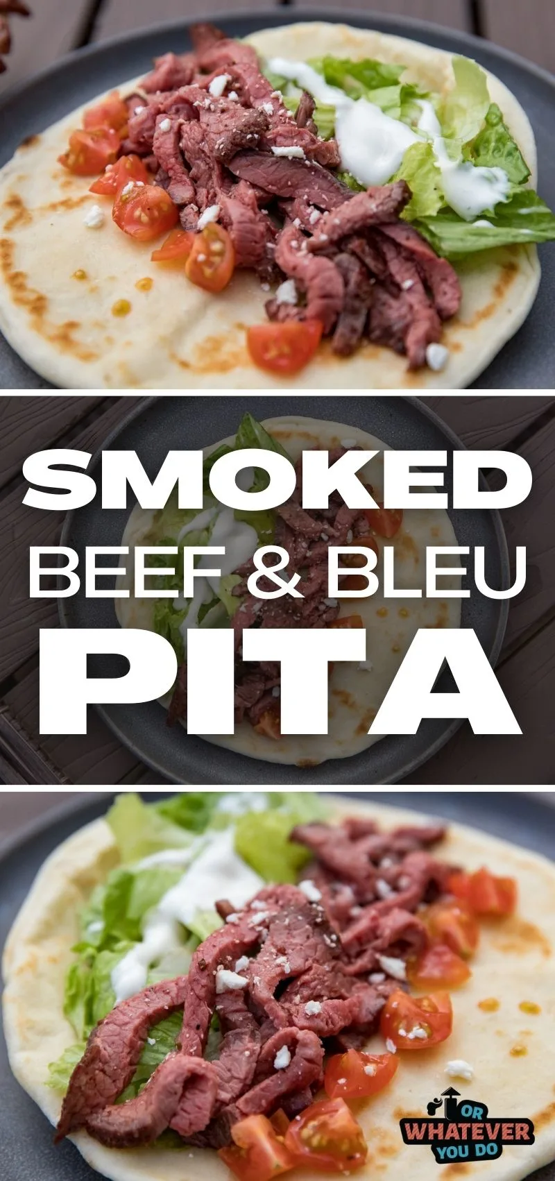 Smoked Beef and Bleu Pita