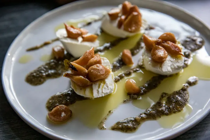 Smoked Garlic Goat Cheese