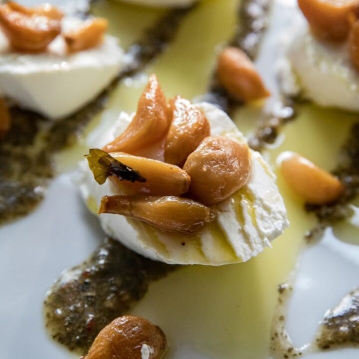 Smoked Garlic Goat Cheese