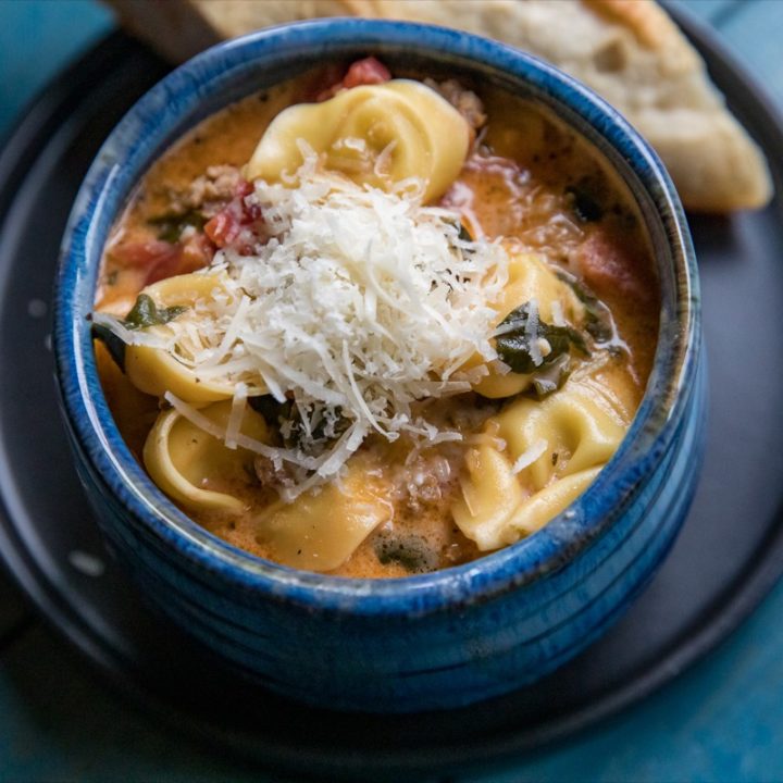 Traeger Sausage and Tortellini Soup-image