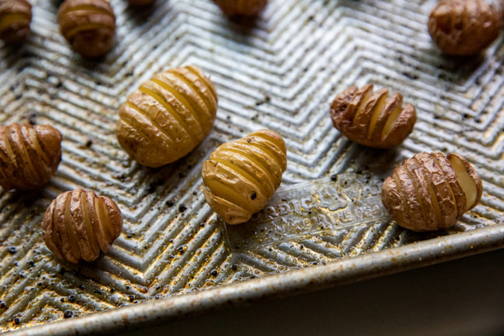 Traeger Mini Hasselback Potato Bites