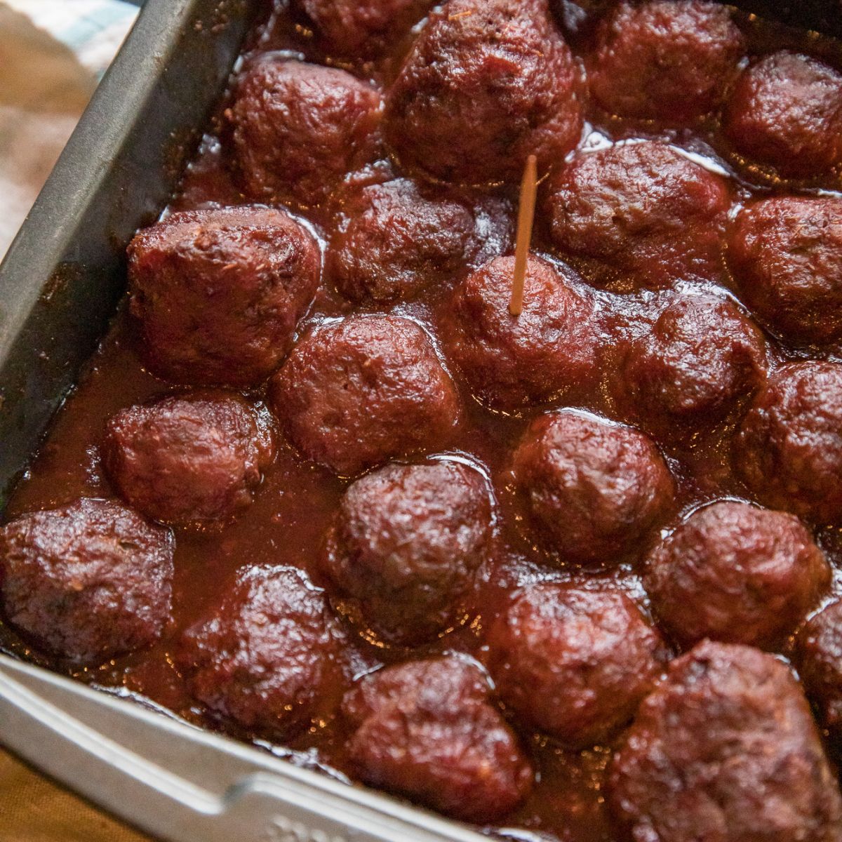 Traeger Smoked Grape Jelly Meatballs