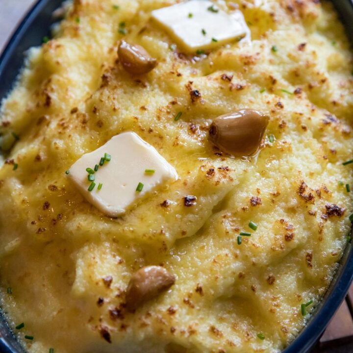 Traeger Roasted Garlic Mashed Potatoes