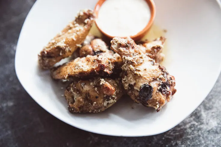 Garlic Parmesan Smoked Wings