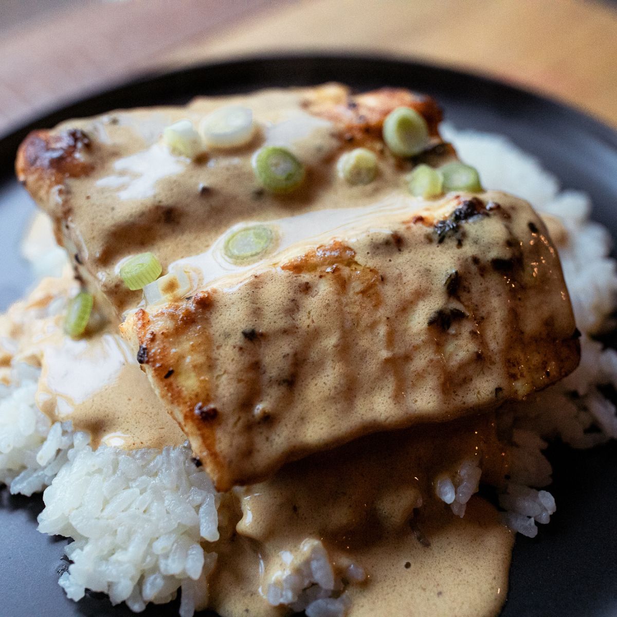 Blackstone Sturgeon with Lemon Cream Sauce