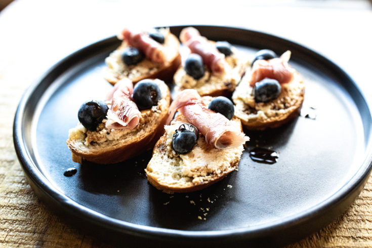 Smoked Goat Cheese Crostini