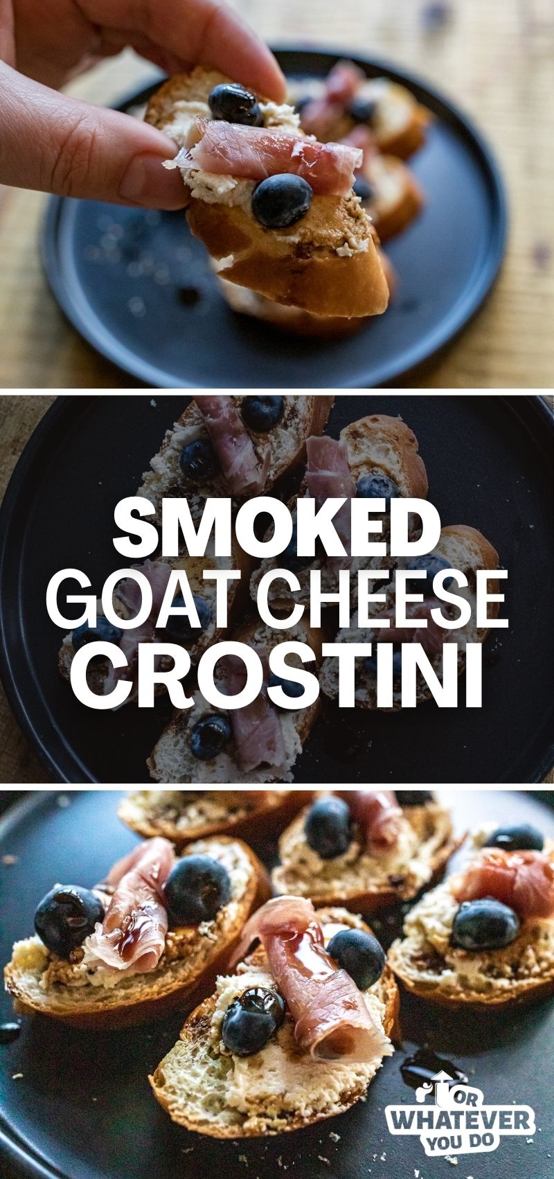 Smoked Goat Cheese Crostini