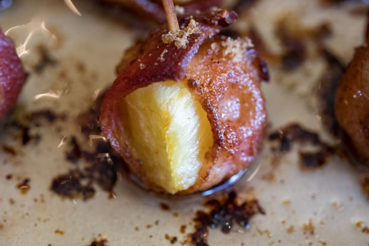 Smoked Bacon-Wrapped Pineapple Bites