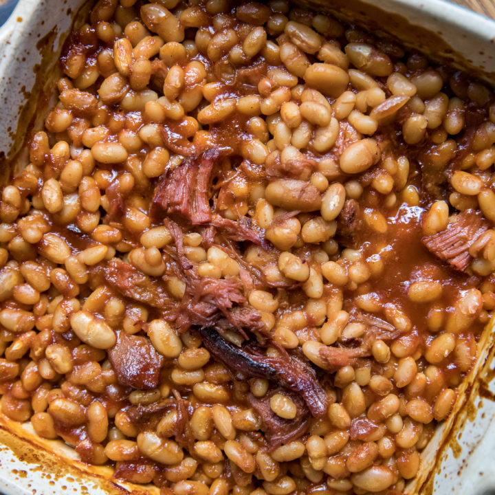 Smoked Pulled Pork Baked Beans-image