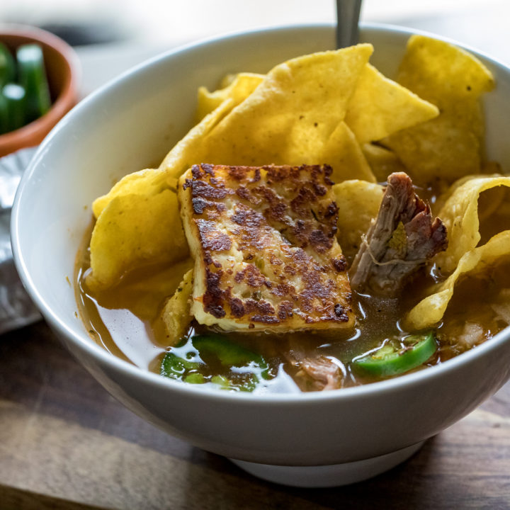 Traeger Pulled Pork Tortilla Soup