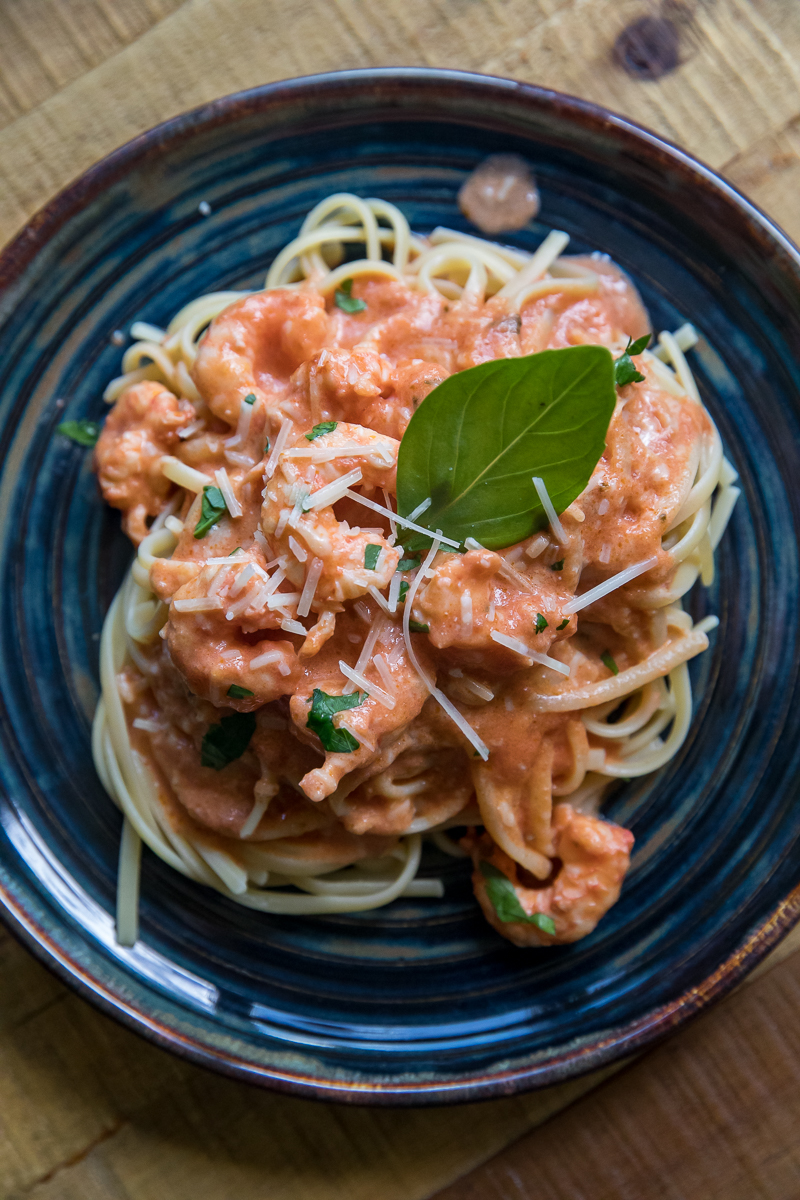 Traeger Shrimp with Vodka Cream Sauce Or Whatever You Do