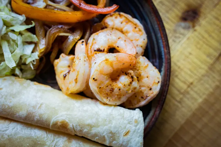 Blackstone Shrimp Fajitas