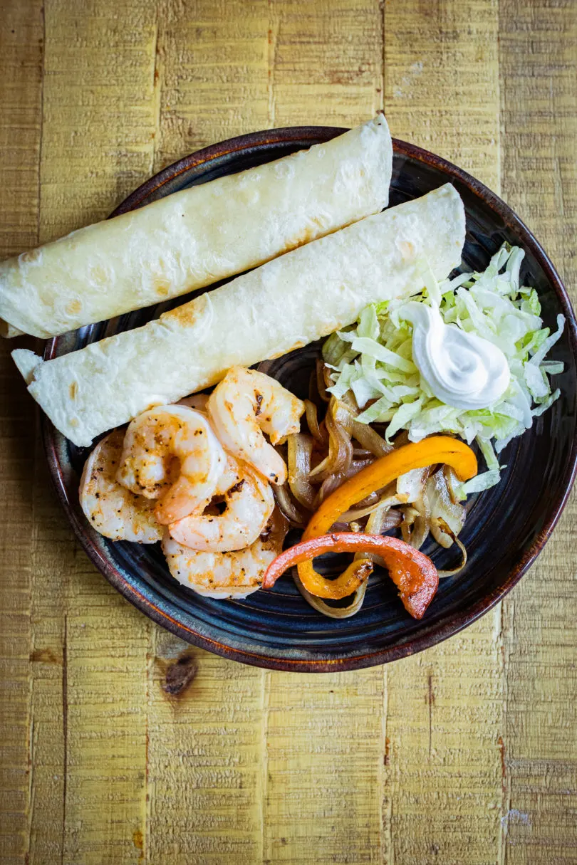 Blackstone Shrimp Fajitas 