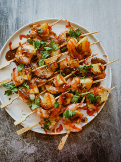 Blackstone Teriyaki Shrimp Kabobs