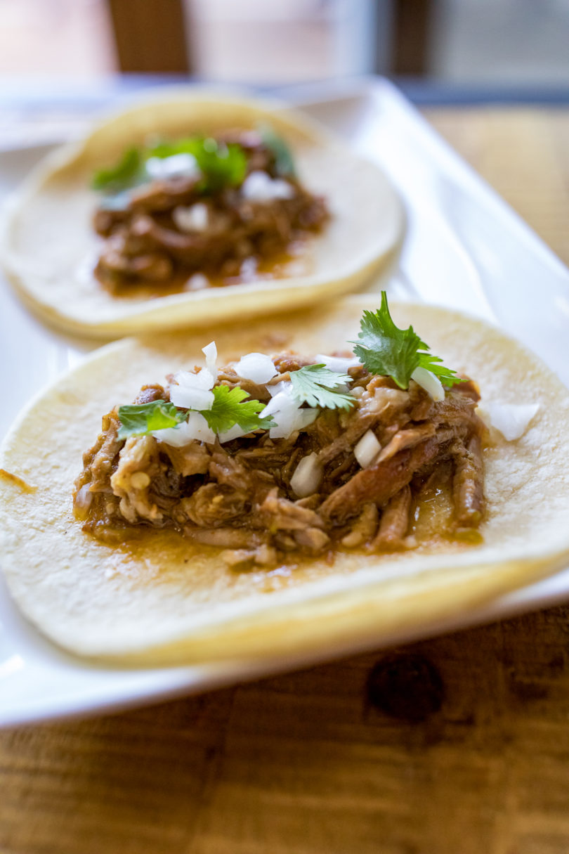 Traeger Smoked Pork Verde Tacos 