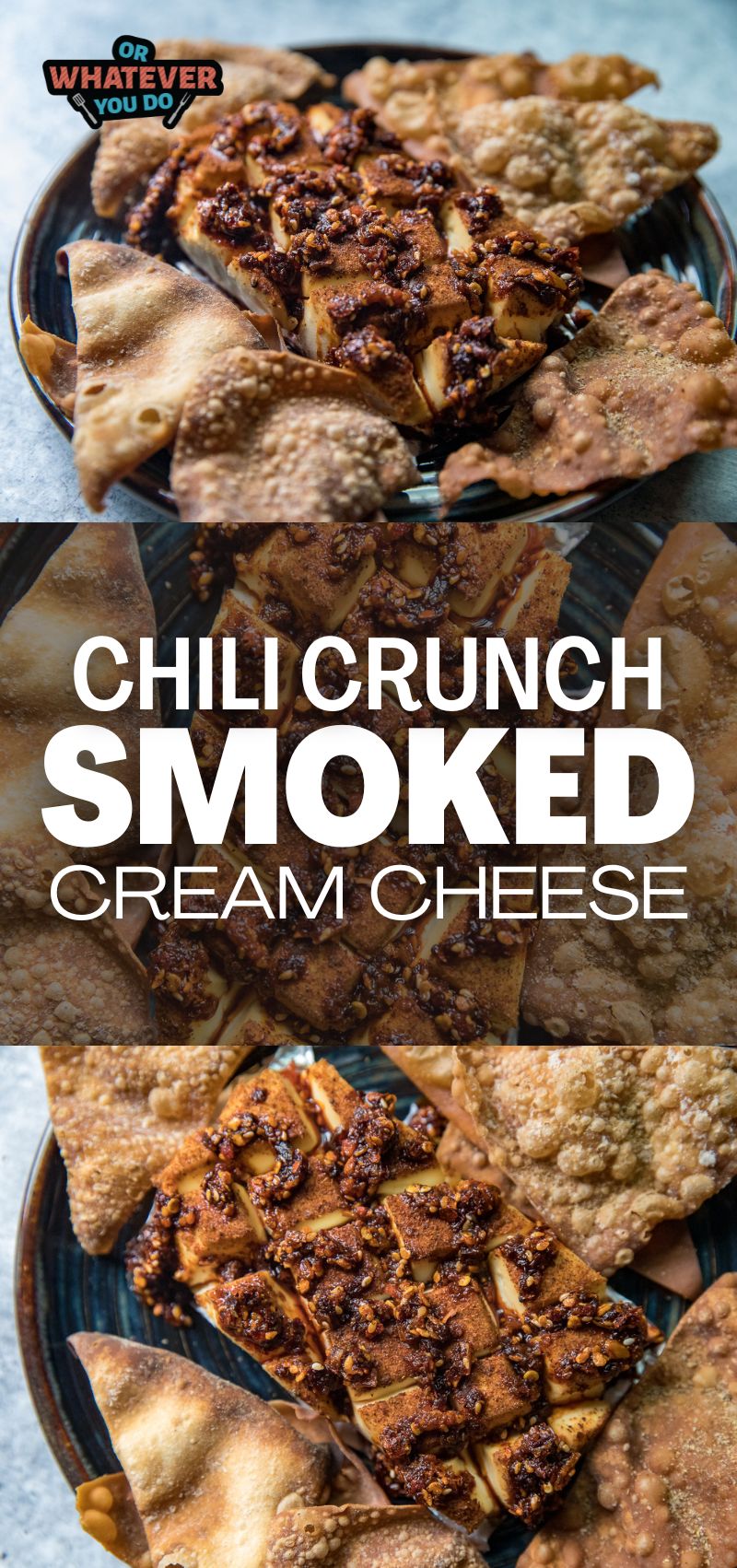 Chili Crunch Smoked Cream Cheese 