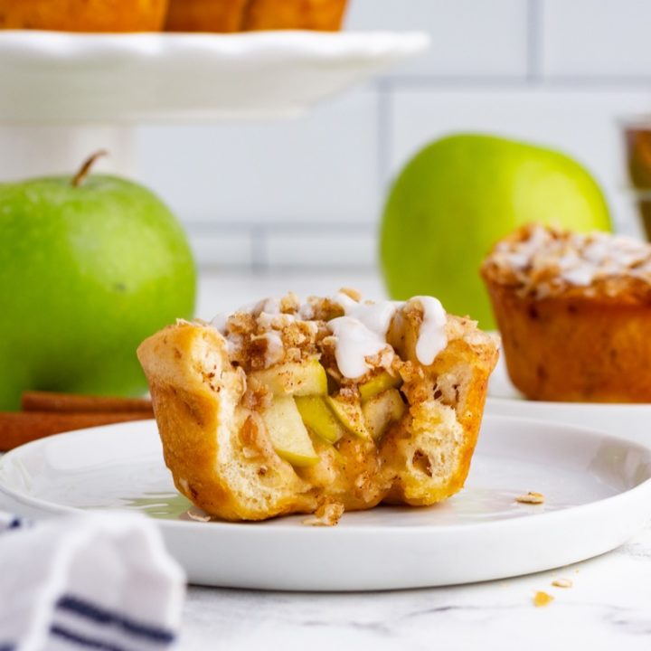 Traeger Cinnamon Roll Apple Crisp Cups