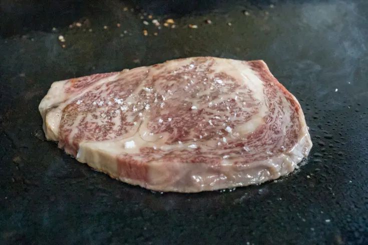 Griddle Cooked A5 Wagyu