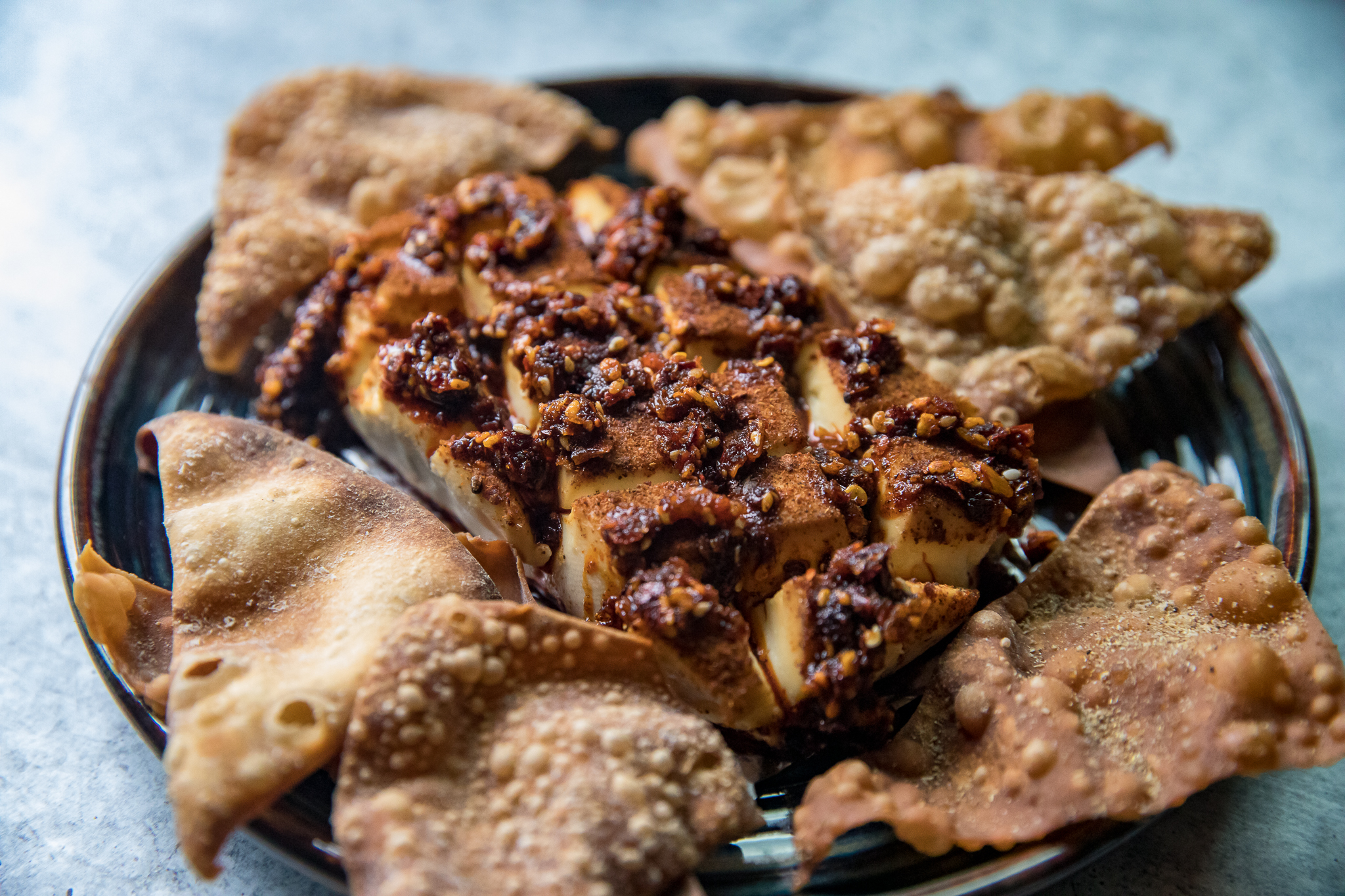 image of Smoked Chili Crunch Cream Cheese recipe by Or Whatever You Do