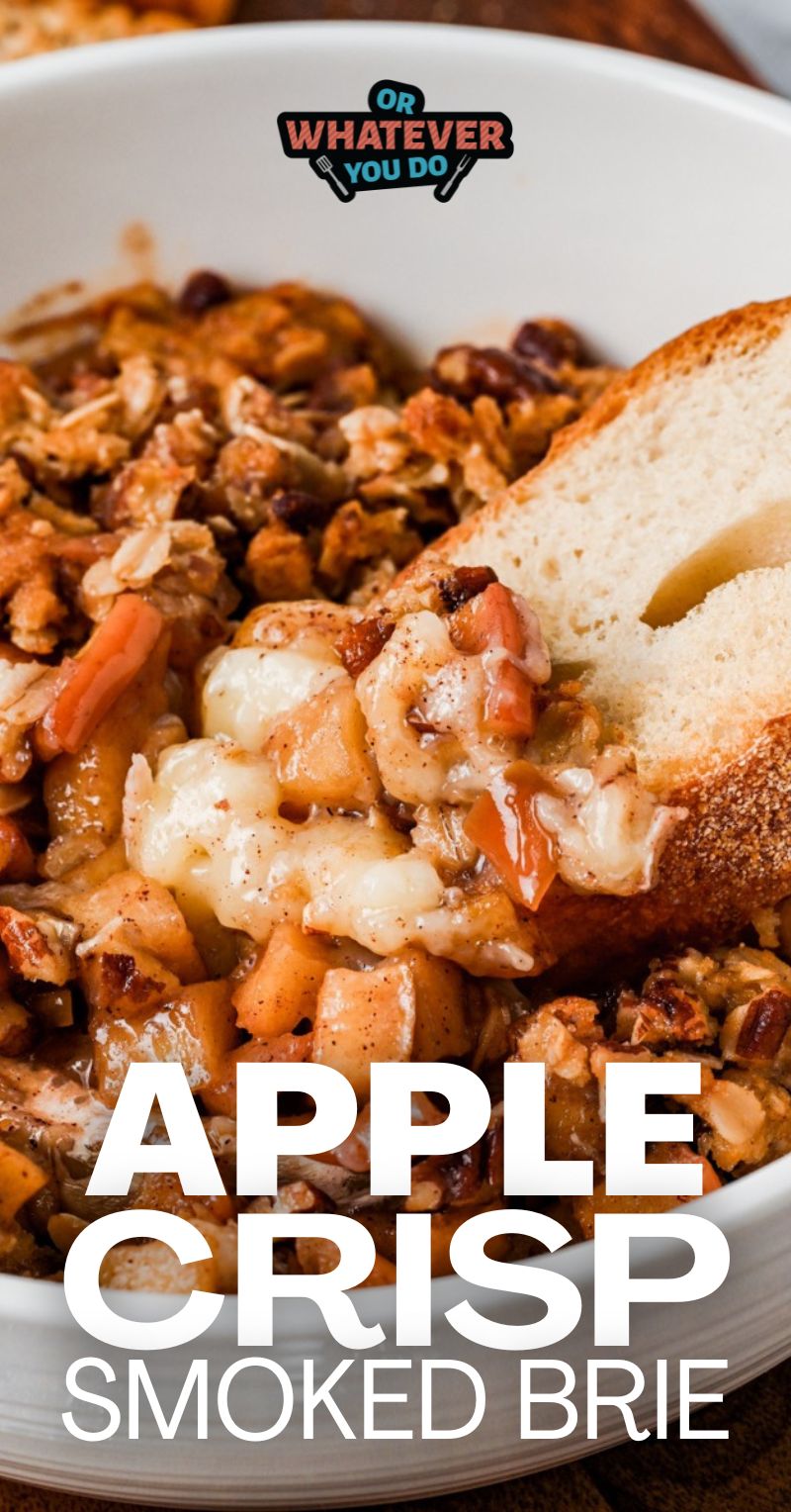 Traeger Apple Crisp Smoked Brie