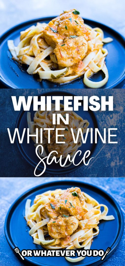 Easy White Fish with Wine Sauce Or Whatever You Do
