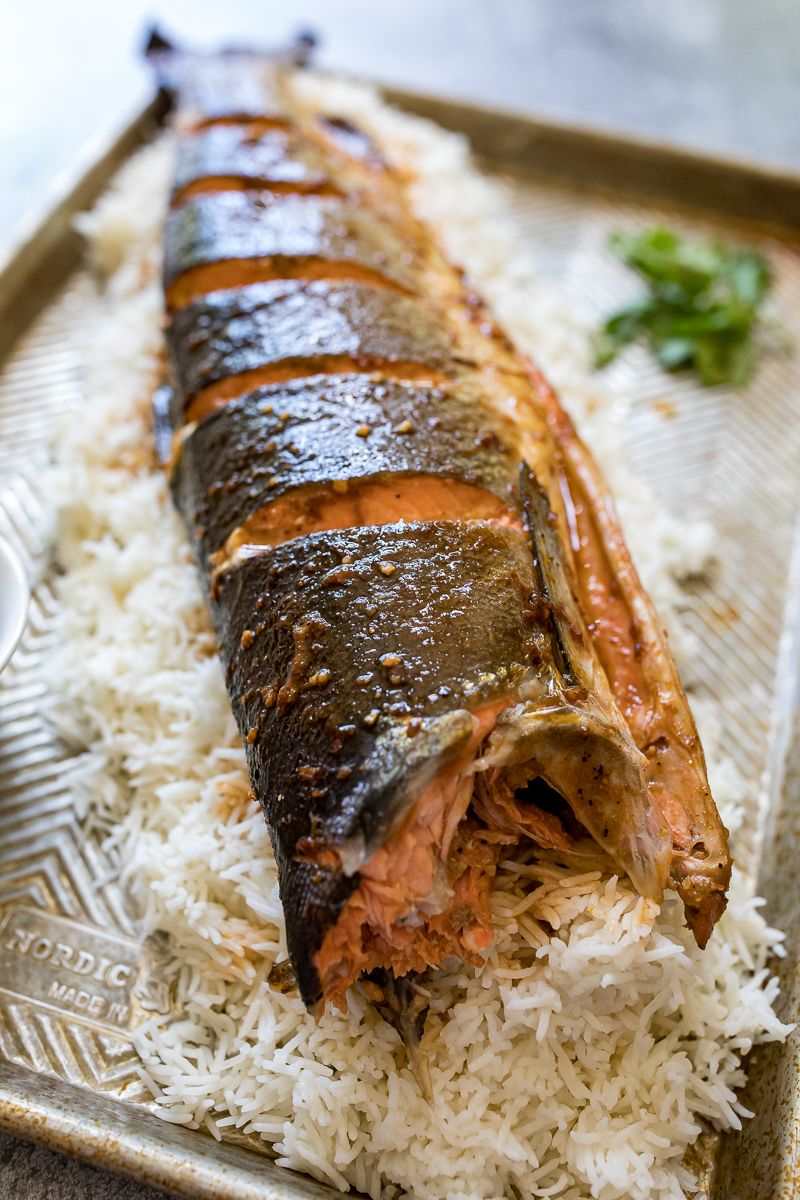 Whole Grilled Salmon Recipe