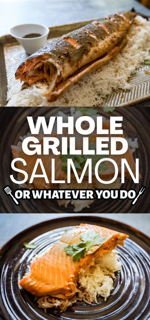 Whole Grilled Salmon in Foil Or Whatever You Do