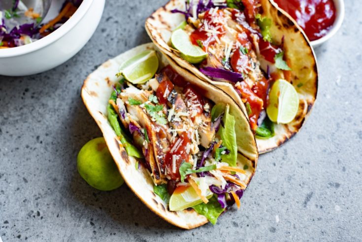 Grilled Cilantro Lime Chicken Tacos
