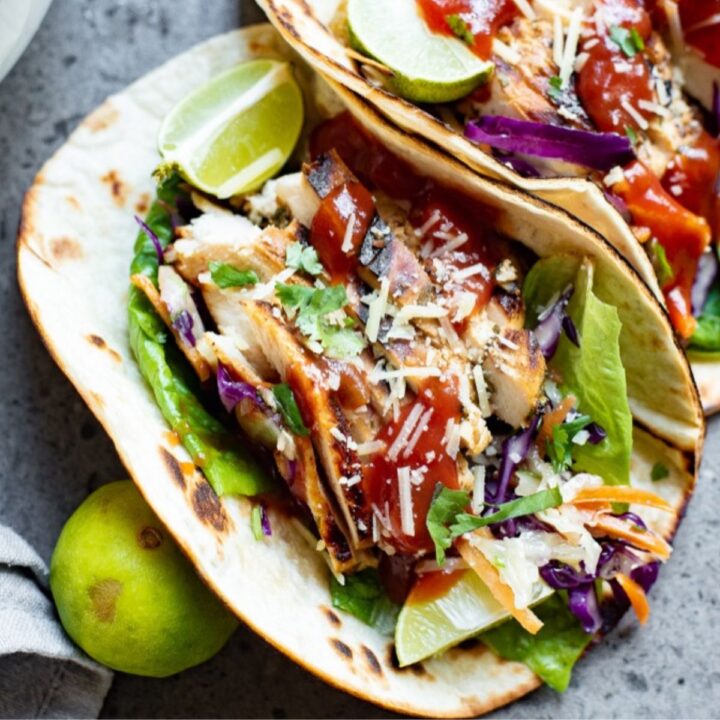 Traeger Grilled Cilantro Lime Chicken Tacos