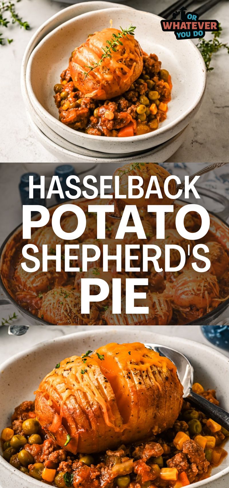 Hasselback Potato Shepherd's Pie