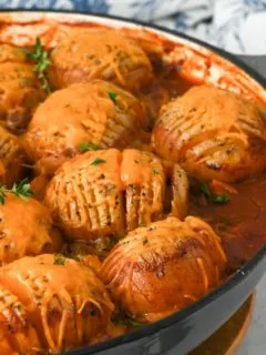 Hasselback Potato Shepherd's Pie