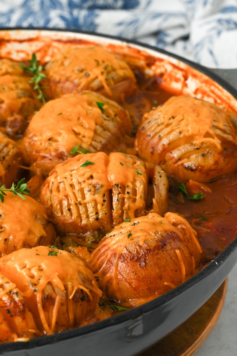 Hasselback Potato Shepherd's Pie