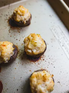 Traeger Crab-Stuffed Mushrooms