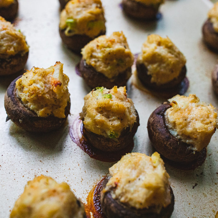 Traeger Crab Stuffed Mushrooms-image