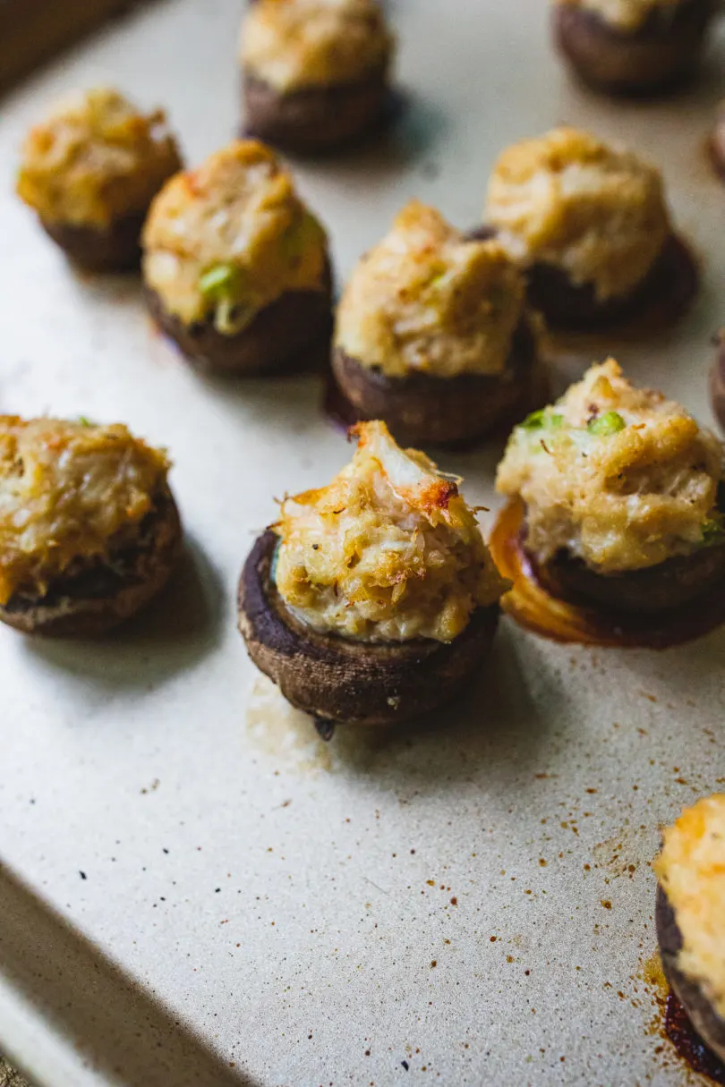 Traeger Crab-Stuffed Mushrooms