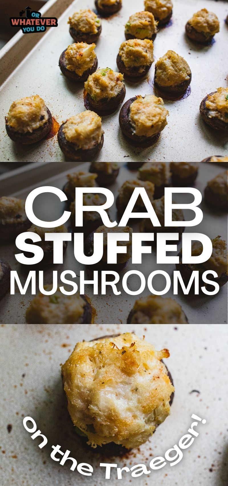 Traeger Crab Stuffed Mushrooms