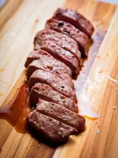 Traeger Grilled Venison Striploin