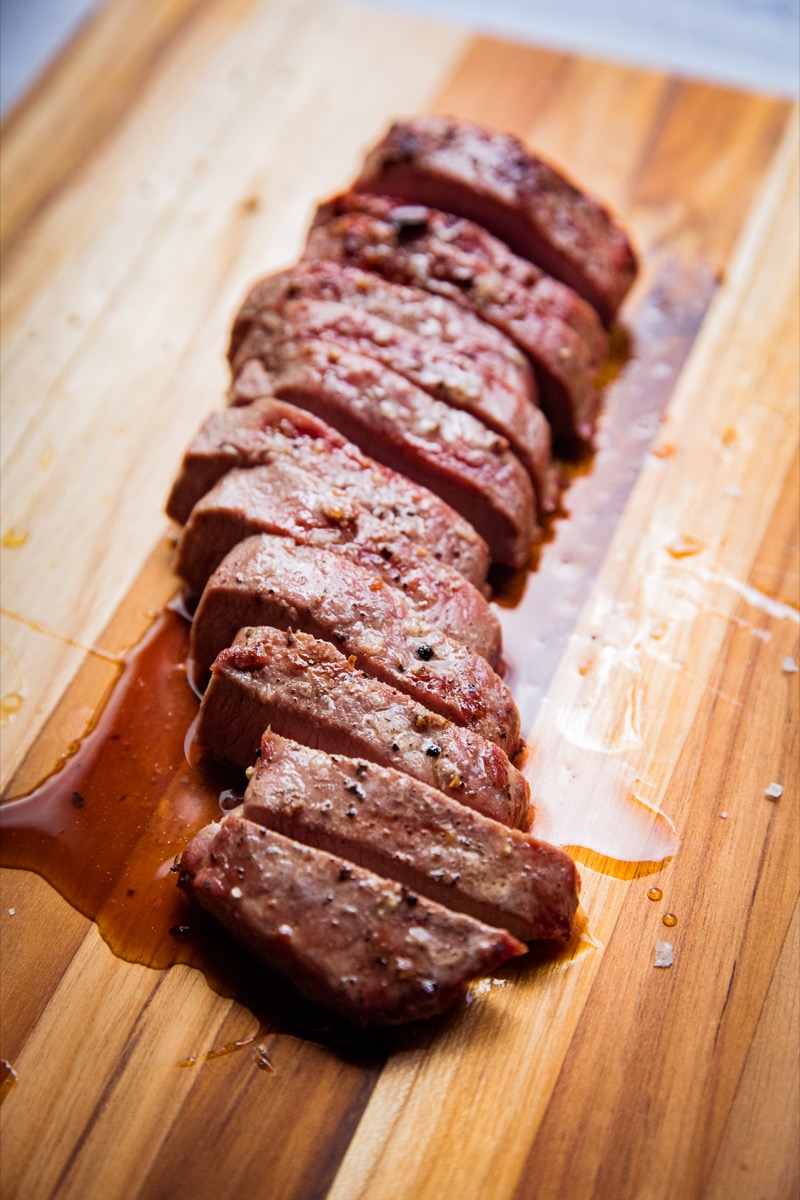 Traeger Grilled Venison Striploin