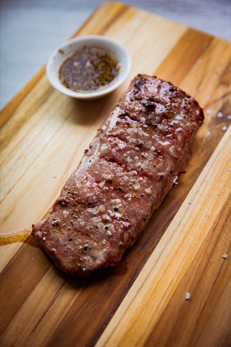 Traeger Grilled Venison Striploin