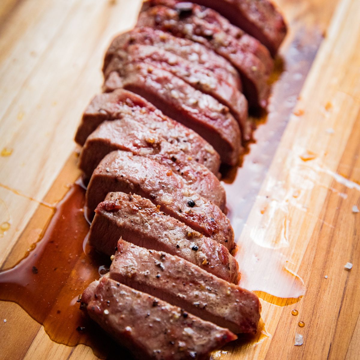 Traeger Grilled Venison Striploin