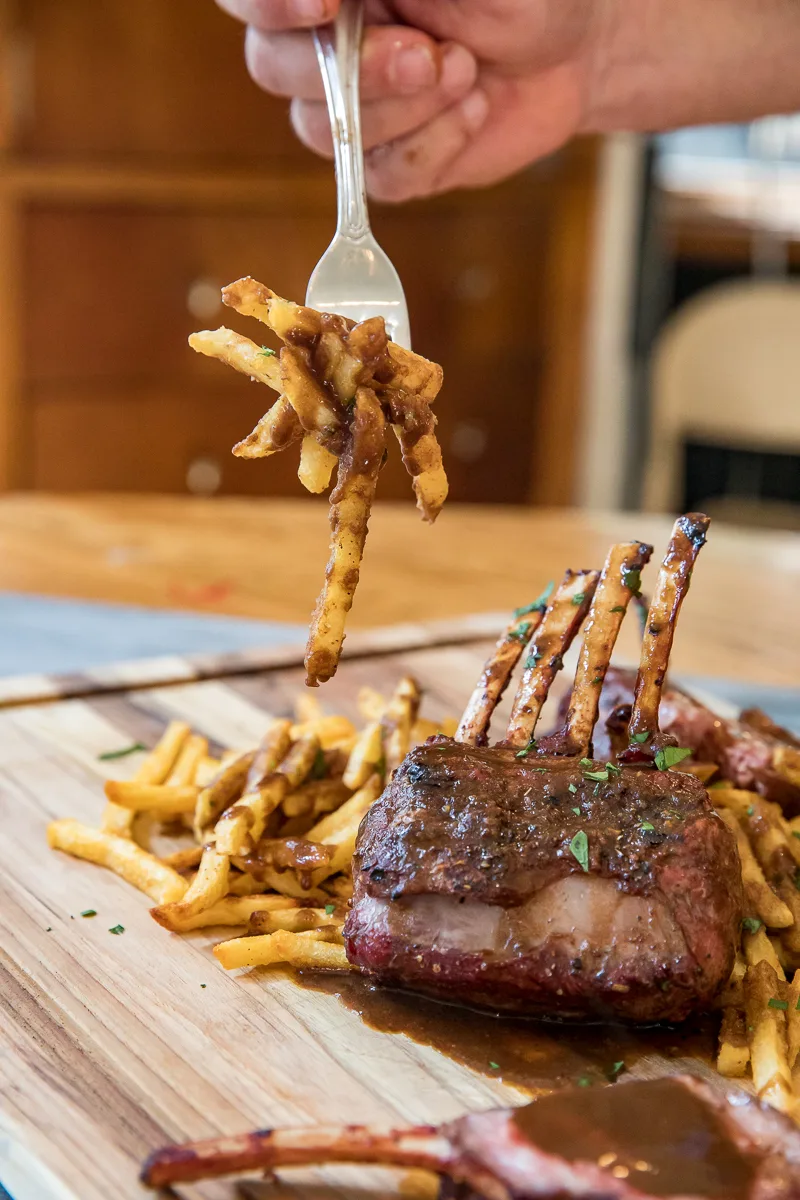 Traeger Rib Chops with Gravy