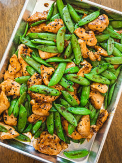 Blackstone Chicken and Pea Pods