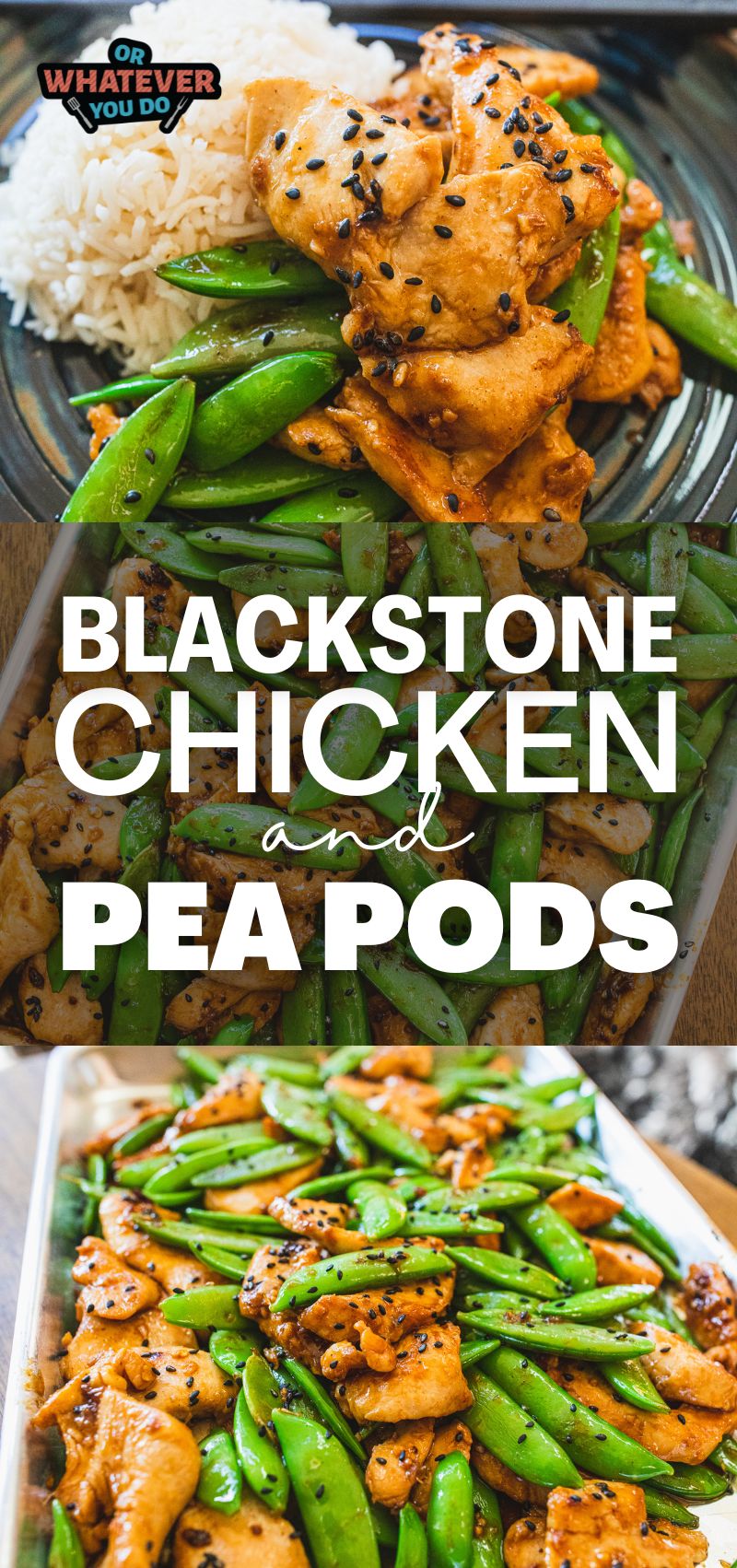 Blackstone Chicken and Pea Pods