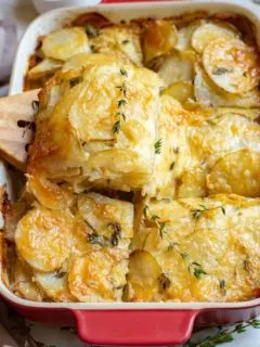 Garlic Gruyere Potato Gratin