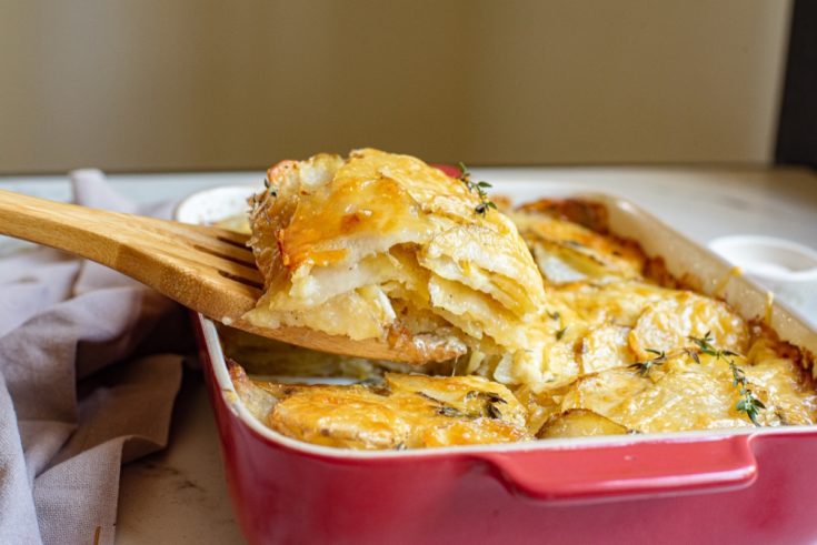 Garlic Gruyere Potato Gratin